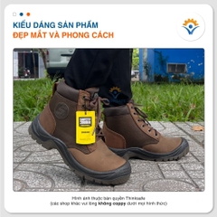 Giày bảo hộ Jogger nam Dakar da ngựa cao cổ chống nước chống đinh / giập ngón cách điện - Trang bị toàn diện