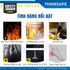 Giày bảo hộ không dây Jogger Dolce xỏ da bò cao cấp, chống nước, chống trượt, nhà xưởng chính hãng - Trang bị toàn diện