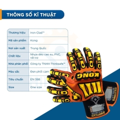 Găng tay bảo hộ chống va đập KONG Bao tay bảo hộ chống rung, chống va đập máy móc cơ khí - Trang bị toàn diện