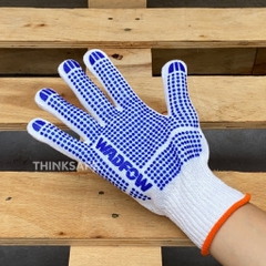 Găng tay lao động Wadfow WKG1801 bao tay dệt kim phủ hạt nhựa PVC, bảo hộ, chống nắng, sửa chữa - Trang bị toàn diện