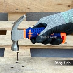 Búa nhổ đinh mini 220g Wadfow WHM33D8 đầu búa 8oz xử lý nhiệt, thép C45 tay cầm nhựa sợi thủy tinh