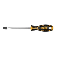 Tua vít dẹp INGCO HS284100, thép Cr-V, đuôi tròn, bề rộng đầu 4.0mm, đường kính trục 4.0mm - Trang bị toàn diện