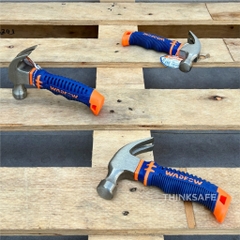 Búa nhổ đinh mini 220g Wadfow WHM33D8 đầu búa 8oz xử lý nhiệt, thép C45 tay cầm nhựa sợi thủy tinh