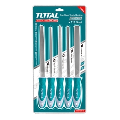 Bộ dũa sắt 5 chi tiết THT918516 200mm dũa kim loại chất liệu cao cấp tay cầm thiết kế mềm mại thoải mái