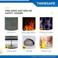 Giày Jogger Rena da thật chống đinh, chống nước Giày công trình thể thao thời trang cao cấp - Trang bị toàn diện