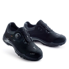 Giày bảo hộ Hàn Quốc Ziben 203 màu đen, chống thấm nước, thoáng khí, khóa vặn tiện lợi, kiểu dáng thời trang, chính hãng