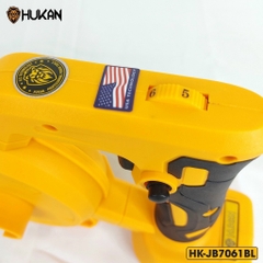 Máy thổi và hút bụi pin 21V HUKAN HK-JB7061BL, động cơ không chổi than, 6 cấp độ chỉnh gió Máy thổi lá