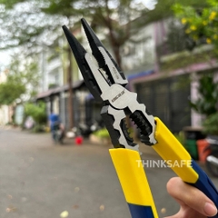 Kìm nhọn KingBlue KC2-09 dài 255mm Kìm mỏ nhọn đa năng kẹp giữ, uốn, tuốt, bấm cos, cắt dây điện