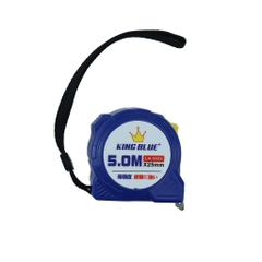 Thước cuộn KingBlue LA-50.25/ LA-100.25 rộng 25mm, dài 5 - 10 mét, vỏ nhựa ABS thước kéo thép, thước mét đo lường