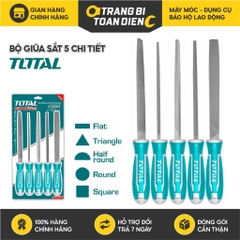 Bộ dũa sắt 5 chi tiết THT918516 200mm dũa kim loại chất liệu cao cấp tay cầm thiết kế mềm mại thoải mái