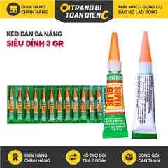 Keo dán đa năng Super Glue siêu dính 3g dạng gel khô nhanh, dán giày dép thuỷ tinh, thủ công mỹ nghệ- Trang bị toàn diện
