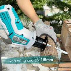Máy cưa kiếm dùng pin 20V Total, Tốc độ không tải 0-3200rpm, Máy cưa gỗ 65mm và cưa sắt 8mm
