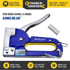 Kìm bấm ghim KingBlue KF-101 kích thước 4-8mm, độ dày 0.7mm, Máy bắn ghim gỗ, đóng thùng carton, dập ghim bao bì