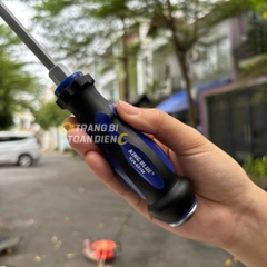 Tua vít đóng bake Ph2 và dẹp SL6 KingBlue KV6-6*150/ KV6+6*150 rộng 6mm, dài 150mm, chất liệu thép crv, tuốc nơ vít đóng