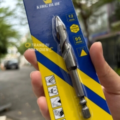 Mũi khoan đa năng lục giác KingBlue KBH2F kích thước 4 - 12mm, dài 95mm, khoan tường, gạch men, đá, kính, bê tông, sắt