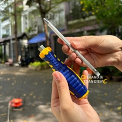 Tua vít 2 đầu PH2 KingBlue KV1 kích thước 6x100/ 6x150/ 6x200 mm, thép CRV, tuốc nơ vít đa năng 2 đầu dẹp và bake