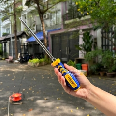 Tua vít 2 đầu PH2 KingBlue KV1 kích thước 6x100/ 6x150/ 6x200 mm, thép CRV, tuốc nơ vít đa năng 2 đầu dẹp và bake