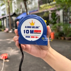 Thước cuộn KingBlue LA-50.25/ LA-100.25 rộng 25mm, dài 5 - 10 mét, vỏ nhựa ABS thước kéo thép, thước mét đo lường