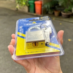 Ổ khóa KingBlue KYV40 kích thước 40mm, chất liệu cùm thép ruột đồng chất lượng, bảo vệ tài sản khóa cửa, kho xưởng