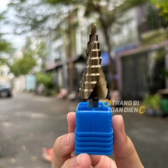 Mũi khoan tháp chuôi lục giác KingBlue M2 KBT-04*12/ KBT-04*20/ KBT-04*32 kích thước 4-32mm, mũi khoan bước đa năng