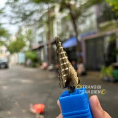 Mũi khoan tháp chuôi lục giác KingBlue M2 KBT-04*12/ KBT-04*20/ KBT-04*32 kích thước 4-32mm, mũi khoan bước đa năng