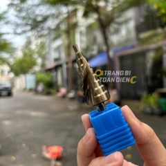 Mũi khoan tháp chuôi lục giác KingBlue M2 KBT-04*12/ KBT-04*20/ KBT-04*32 kích thước 4-32mm, mũi khoan bước đa năng