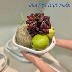 SET 3 THAU RỔ OVAL, bộ thau rổ nhựa dày cao cấp 3 size khác nhau
