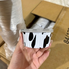 set 10 khay giấy bạc tròn hoạ tiết 8cm. chén giấy bạc nướng bánh. làm đĩa chấm du lịch