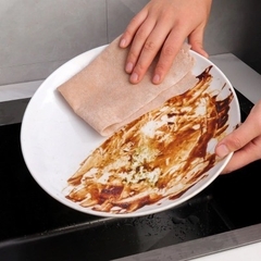 khăn lau sơ mướp size 20cm, set 10 khăn xơ mướp 2 mặt thấm hút dầu tốt, khăn lau đa năng ăn toàn tái sử dụng