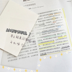 set 50 tờ giấy note trong suốt, giấy ghi chú trog suốt siêu kute