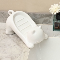 kệ để xà phòng bằng nhựa hình mèo kute