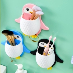 ( 5706) Kệ Dán tường Hình Chim Cánh Cục Bằng Nhựa Để Đồ Đa Năng Siêu Đáng Yêu