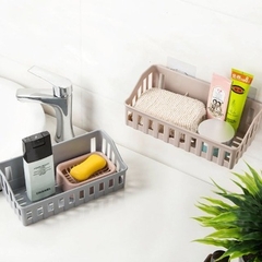 kệ nhựa dán tường để đồ nhà tắm có lỗ thoát nước loại lớn. Kệ Đa Năng Gắn Tường Phòng Tắm