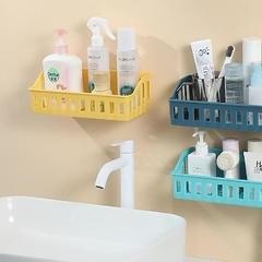 kệ nhựa dán tường để đồ nhà tắm có lỗ thoát nước loại lớn. Kệ Đa Năng Gắn Tường Phòng Tắm