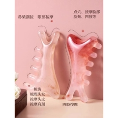 lược massage bằng nhựa màu ngọc, lược Massage Da Đầu Kinh Tuyến Nữ Dụng Cụ Tiện Dụng Chuyên Dụng