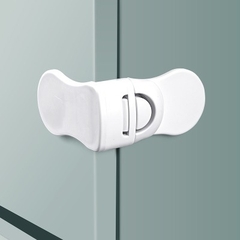 KHÓA TỦ CHỮ L, Khóa Cửa Tủ Lạnh Chữ L Chốt Cài Tủ Quần Áo Ngăn Kéo Chống Kẹt Tay An Toàn Cho Bé