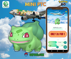 Shiny Bulbasaur Jet Green ANA Background- Mini PTC✨