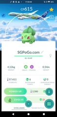 Shiny Bulbasaur Jet Green ANA Background- Mini PTC✨