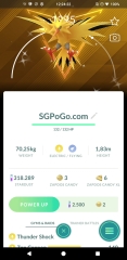 Pokémon PTC Go - Shiny Zapdos - Aritcuno- Moltres - Go Tour 2026 ✨Special Background✨