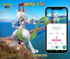 Shiny mewtwo wtih San Francisco Background - Mini PTC or Trade