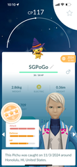 Shiny Pichu Witch hat