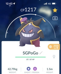 Shiny halloween costume Gengar (Benette Hat)