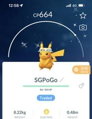 Shiny Flower Hat Pikachu (Spring Event 2020)