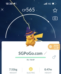 Shiny Witch hat Pikachu