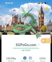 Rayquaza with London background (Gofest 2023)