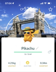 Shiny Pikachu summer hat background - Mini PTC