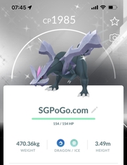 Shiny Kyurem with Unova Black and White background