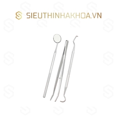 Bộ Đồ Khám (Thám Trâm, Kẹp Gắp, Cán Gương, Mặt Gương)