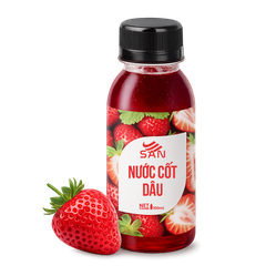 NƯỚC CỐT DÂU Chai 1Kg, tặng sách công thức, tiện dụng, trái cây tự nhiên, đậm đặc, chuyên dùng pha chế trà trái cây, soda