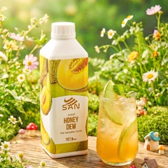 SYRUP DƯA LƯỚI XANH Chai 1Kg (Trái Cây Tự Nhiên - Hương Thơm, Màu Sắc Nổi Bật)